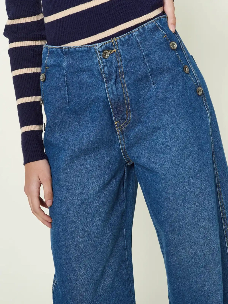 JEAN WIDE LEG OLAYA BTTEXJN003 - 4