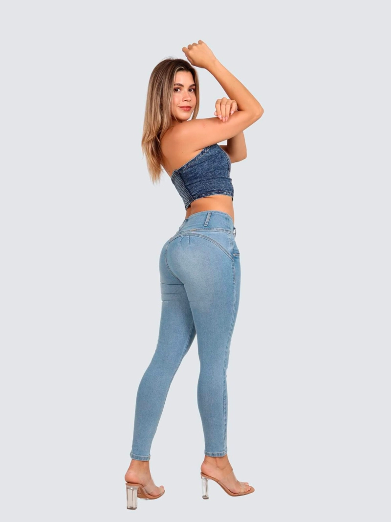 JEANS ALGODÓN SKINNY MUJER PARADA 111 COCO - 4