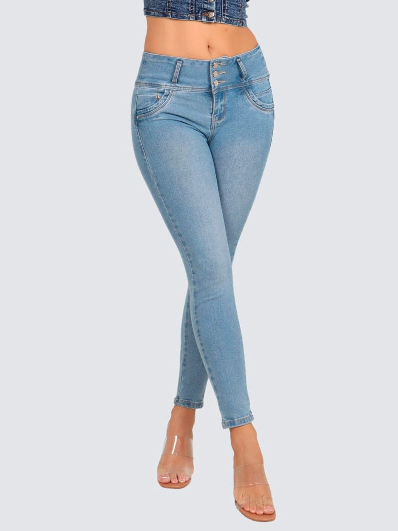 JEANS ALGODÓN SKINNY MUJER PARADA 111 COCO - 2