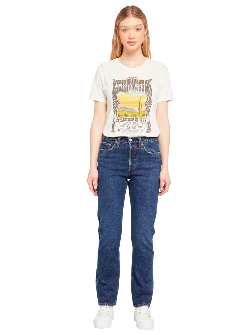 JEAN RECTO MUJER LEVI'S AZUL ALGODÓN 501 FOR WOMEN 501 JEANS FOR WOMEN - 1