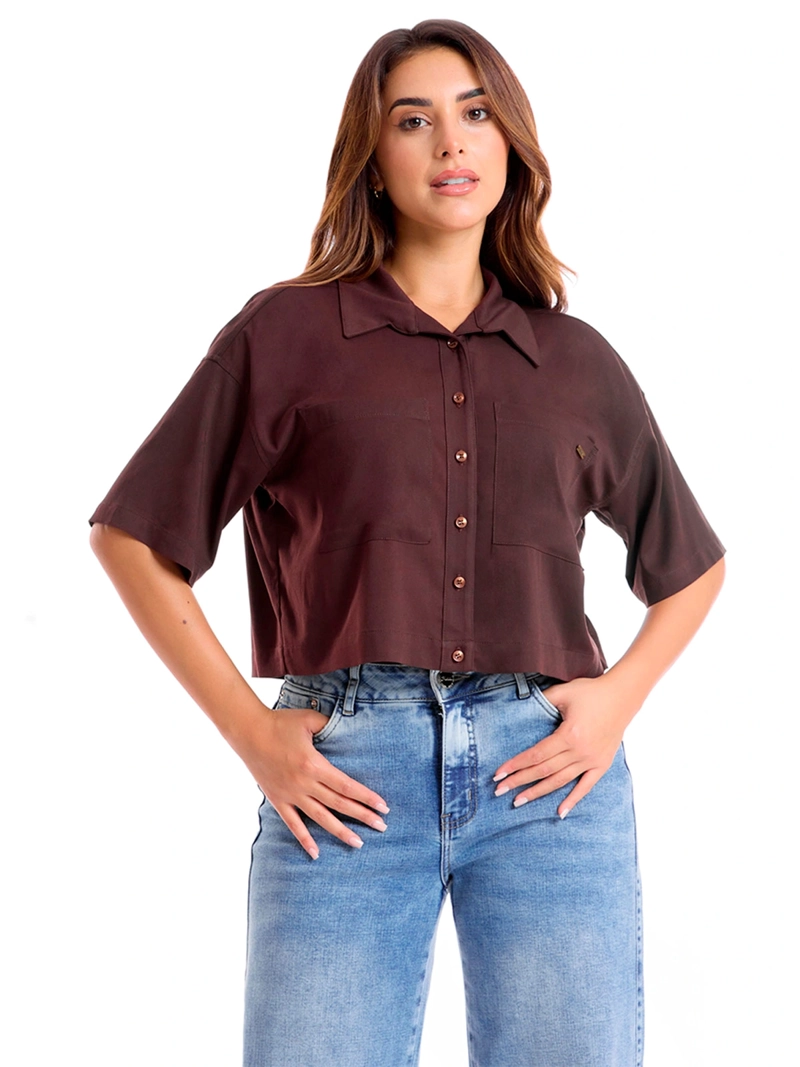 BLUSA MANGA 3/4 MUJER METAL JEANS BLENDA - 2
