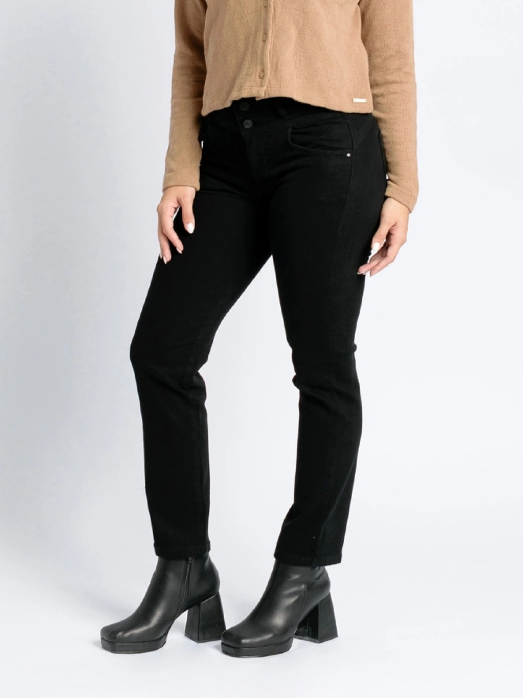 JEAN RECTO MUJER PARADA 111 NEGRO ALGODÓN ZARY DARK - 2