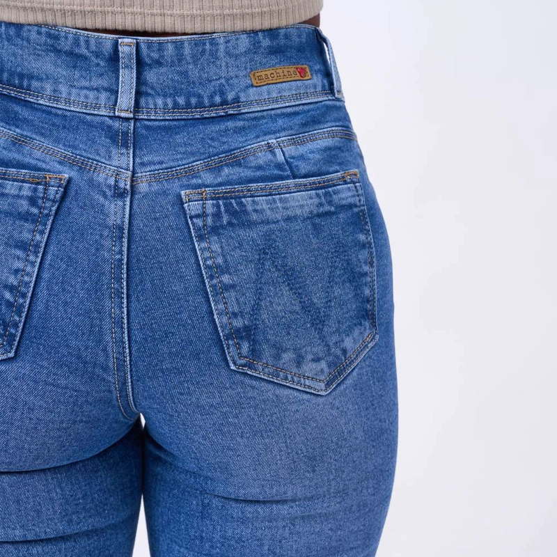 JEANS ALGODÓN RECTO MUJER MACHINE MACHINE SHANE - 3