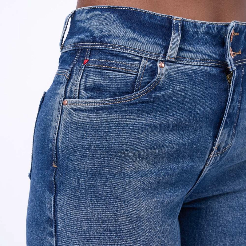 JEANS ALGODÓN RECTO MUJER MACHINE MACHINE SHANE - 3
