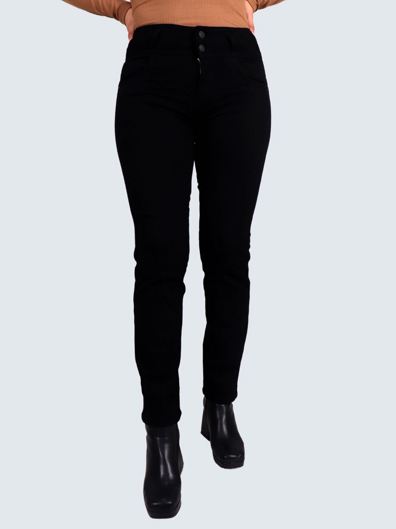 JEANS ALGODÓN RECTO MUJER PARADA 111 NEGRO ZARY DARK - 1