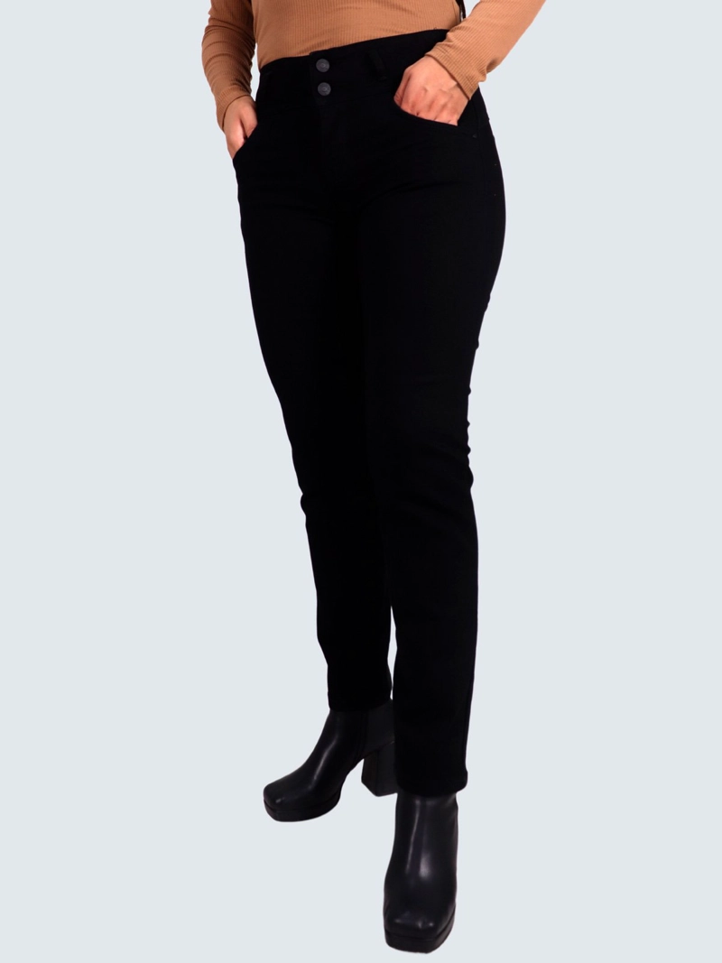 JEANS ALGODÓN RECTO MUJER PARADA 111 NEGRO ZARY DARK - 2
