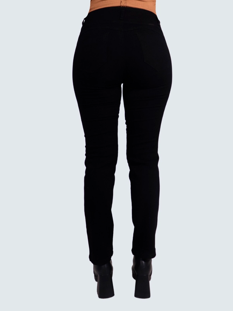 JEANS ALGODÓN RECTO MUJER PARADA 111 NEGRO ZARY DARK - 4