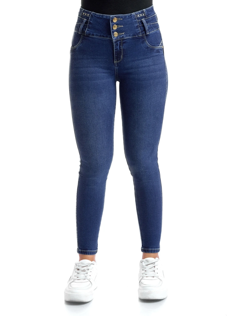 JEANS ALGODÓN SKINNY MUJER METAL JEANS LUCILA - 2