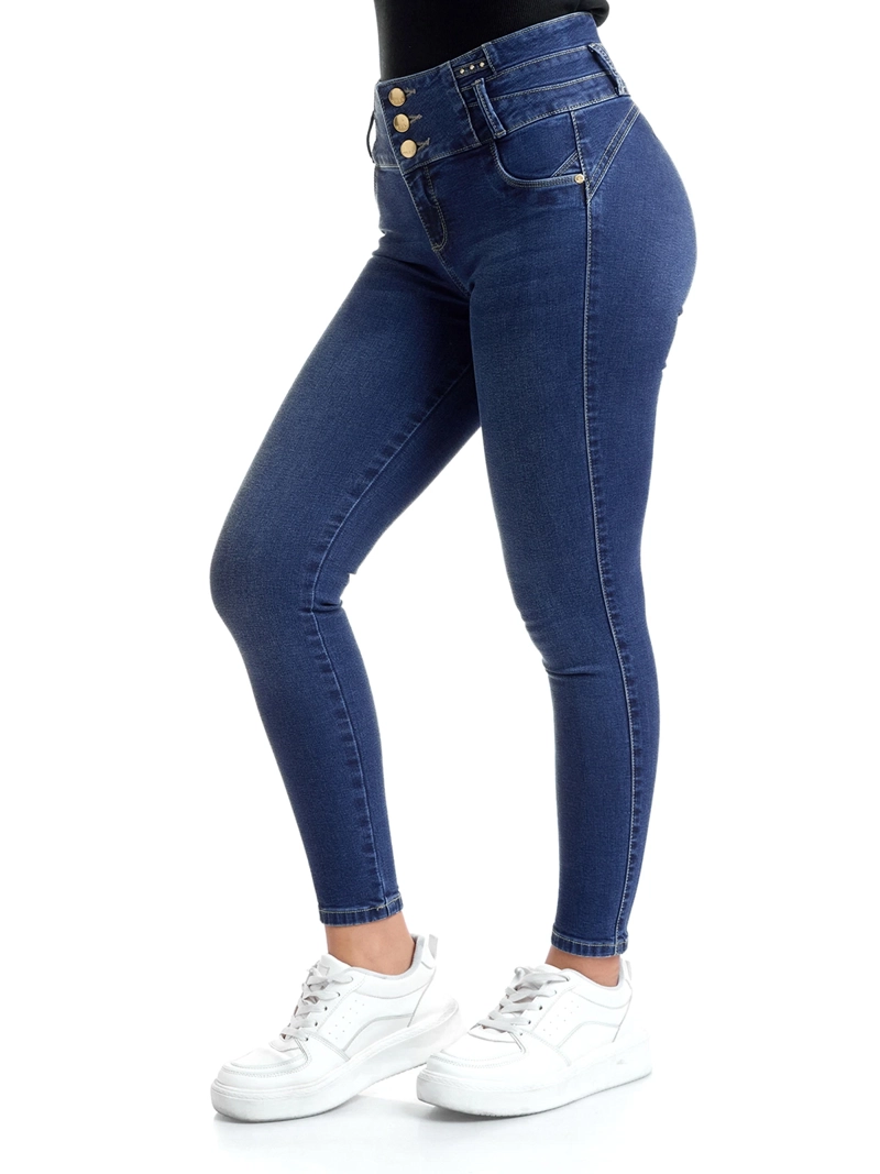 JEANS ALGODÓN SKINNY MUJER METAL JEANS LUCILA - 3