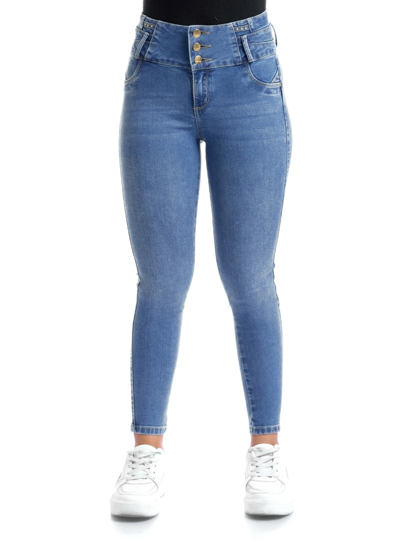 JEANS ALGODÓN SKINNY MUJER METAL JEANS LUCILA - 2