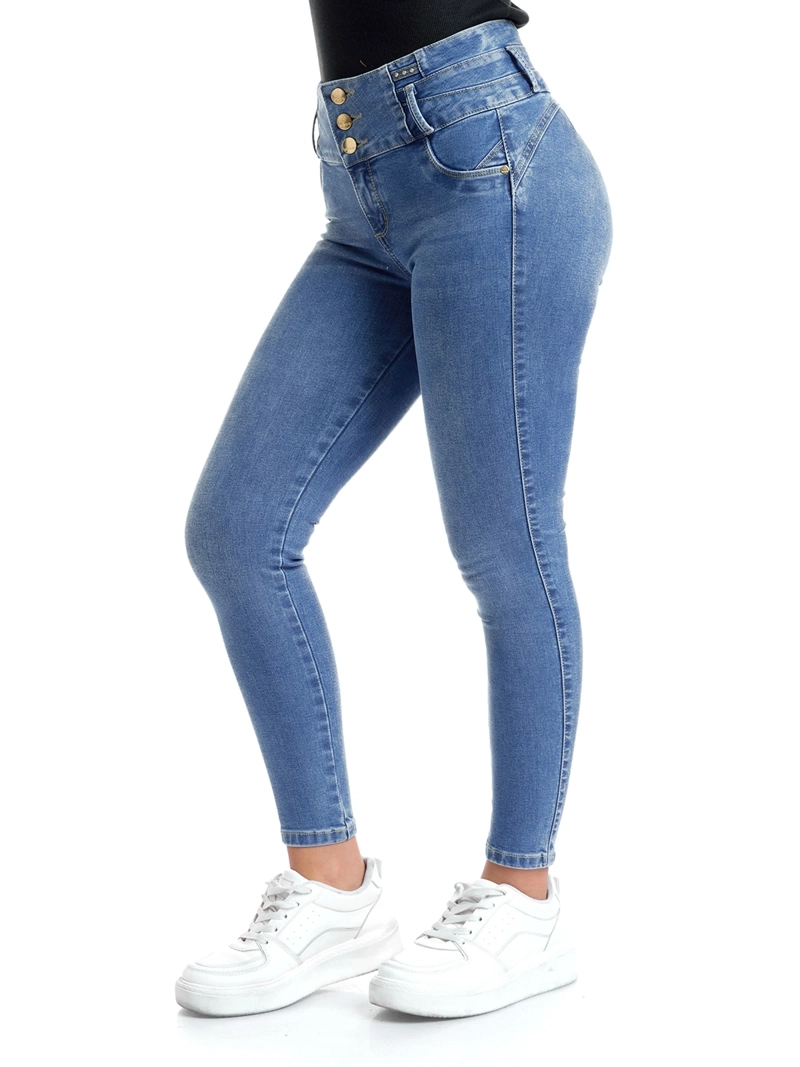 JEANS ALGODÓN SKINNY MUJER METAL JEANS LUCILA - 3