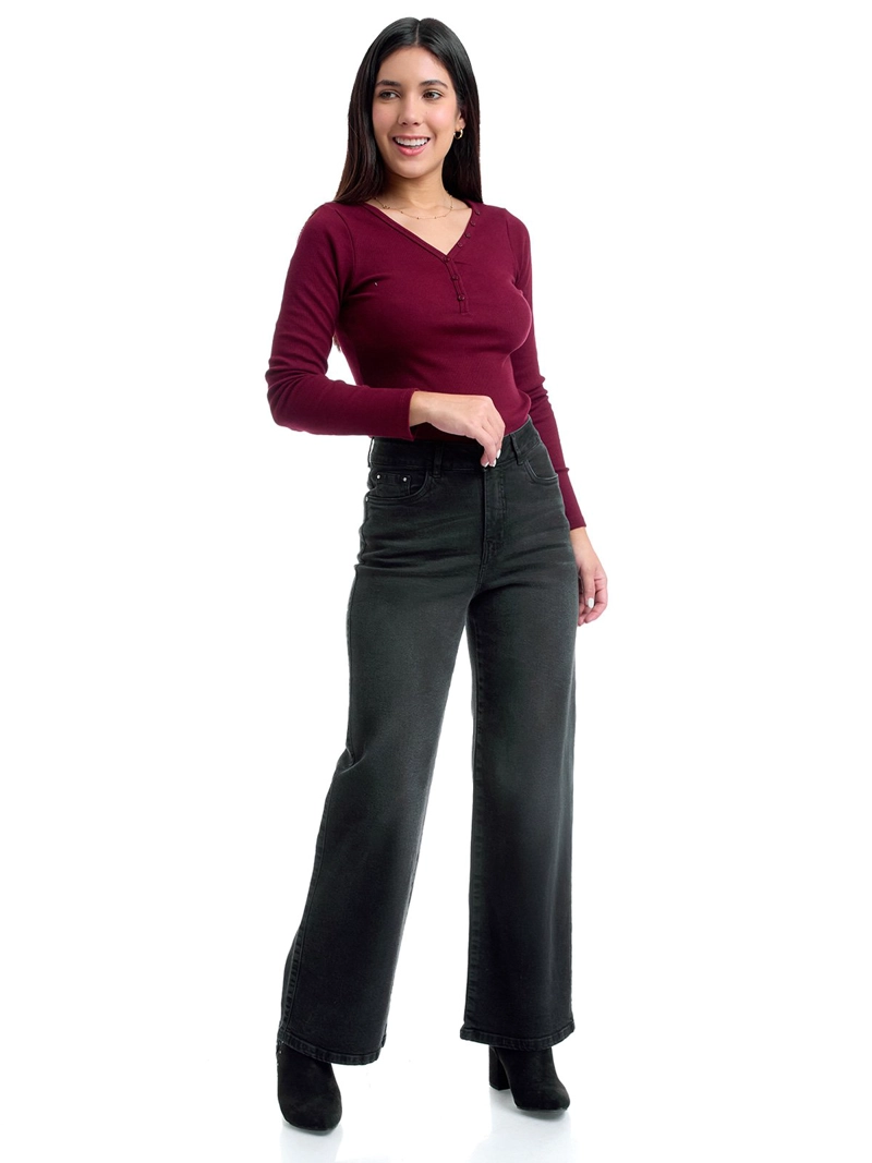 JEANS ALGODÓN STRAIGHT MUJER METAL JEANS NATALIA - 1