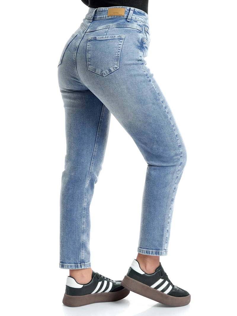 JEAN MOM MUJER METAL JEANS ALGODÓN ARTEMISA - 4