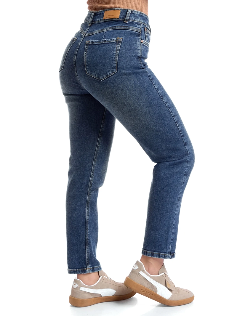 JEAN MOM MUJER METAL JEANS ALGODÓN ARTEMISA - 4