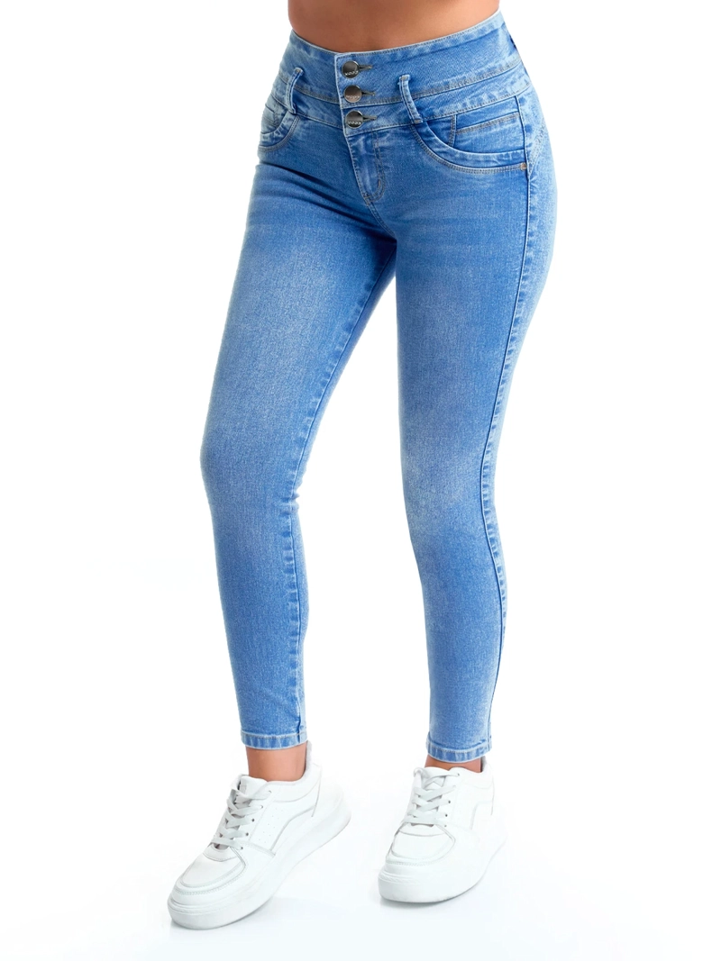 JEAN SKINNY MUJER METAL JEANS ALGODÓN ELENA - 3