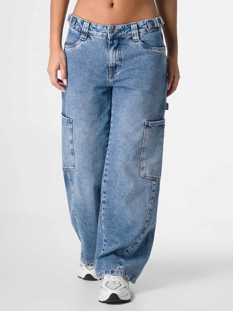 JEANS ALGODÓN WIDELEG MUJER SQUEEZE LIDHIA - 2