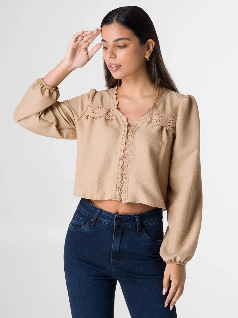 BLUSA MANGA LARGA MUJER SQUEEZE ALODEI - 2