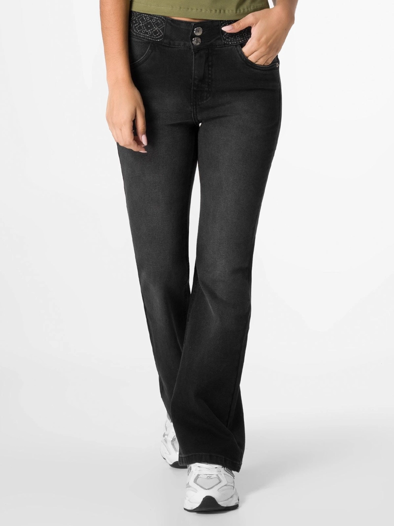 JEANS ALGODÓN FLARE MUJER SQUEEZE FIDY - 2