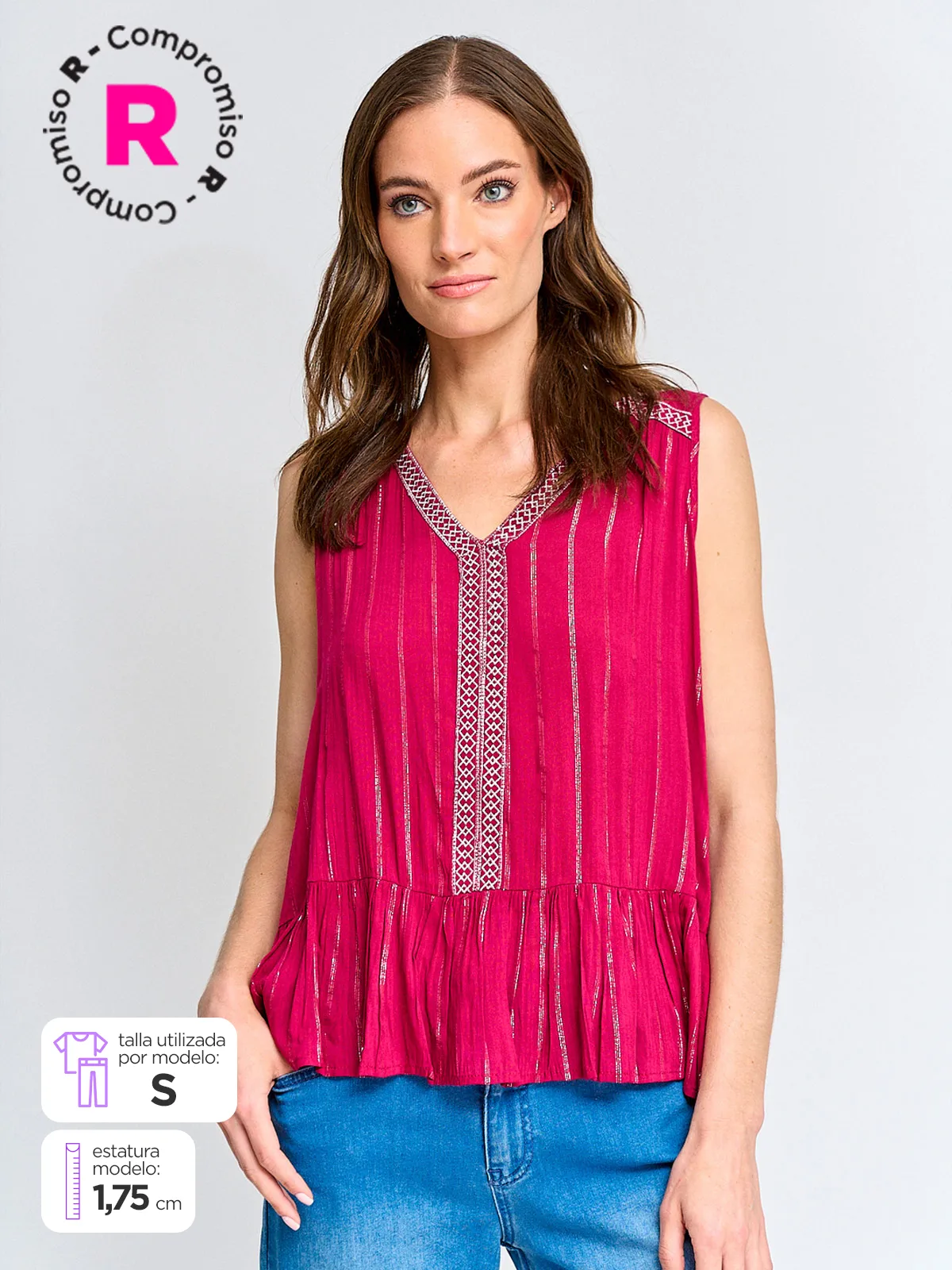 BLUSA SIN MANGAS MUJER TATIENNE ARISTIA - 1