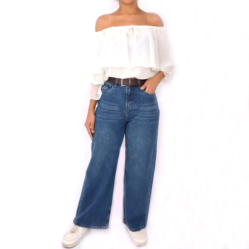 JEANS CULOTTE MUJER KAYRA POBLET COMFY - 1