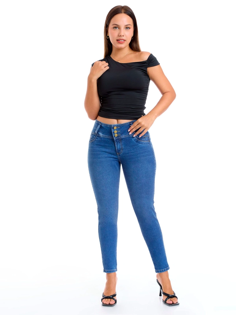 JEANS ALGODÓN SKINNY MUJER METAL JEANS FANTASY II - 1