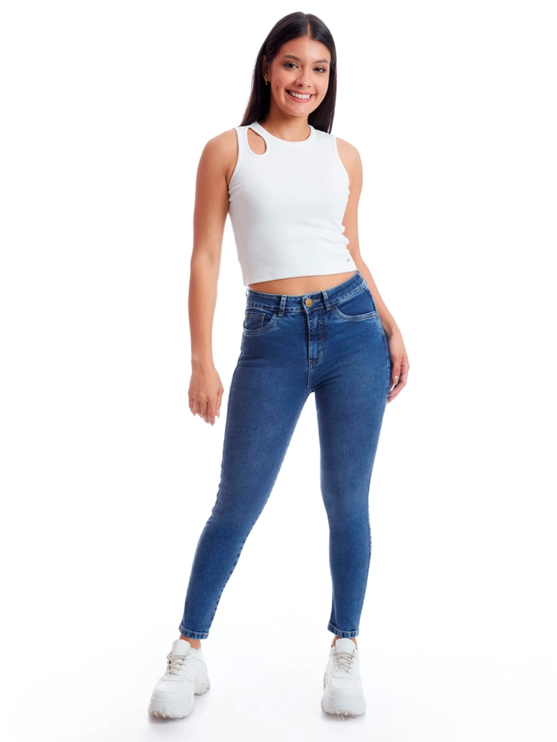 JEANS ALGODÓN SKINNY MUJER METAL JEANS DUNIA DUNIA II - 1
