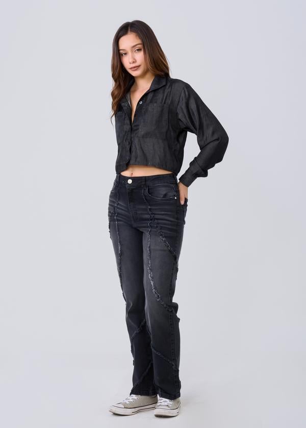 JEANS ALGODÓN RECTO MUJER ALEJANDRA BAIGORRIA MAYRA - 1