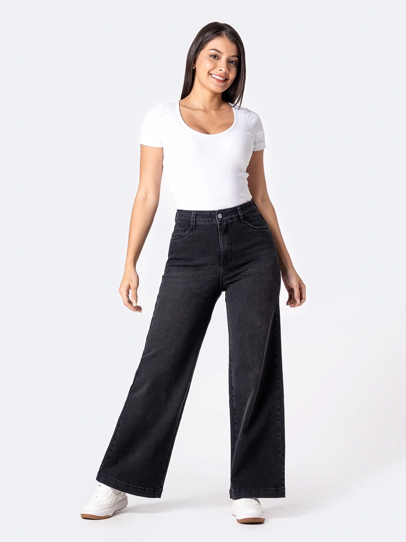 JEAN WIDELEG MUJER PIONIER NEGRO LARAAH - 1