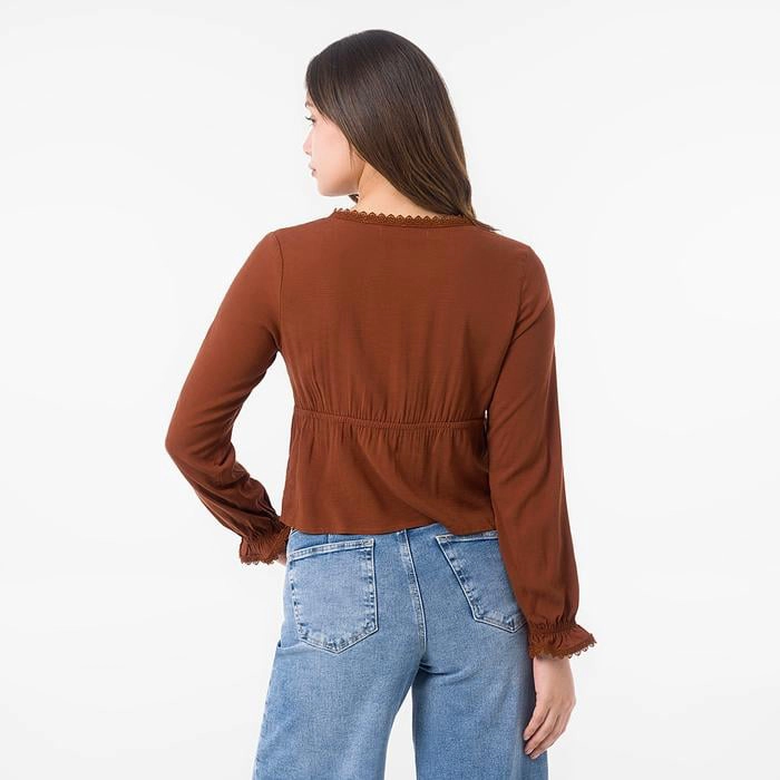 BLUSA MANGA LARGA LINO MUJER GOCCOS BRIZEL - 3