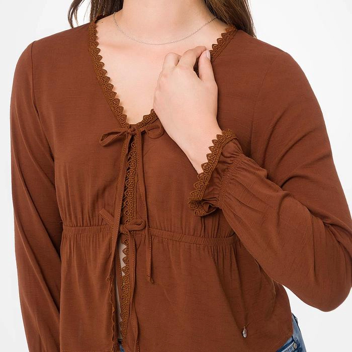 BLUSA MANGA LARGA LINO MUJER GOCCOS BRIZEL - 4