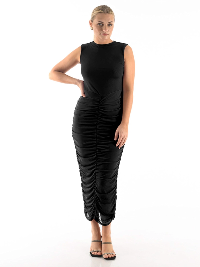 VESTIDO MIDI MUJER BLACKOUT - 1