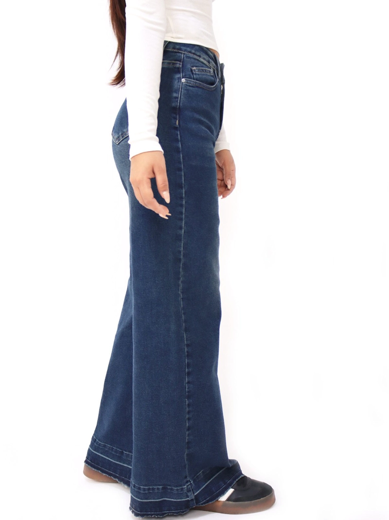 JEAN WIDE LEG MUJER KAYRA POBLET PERFECT FIT VINTAGE DS DESBA CELESTE - 2