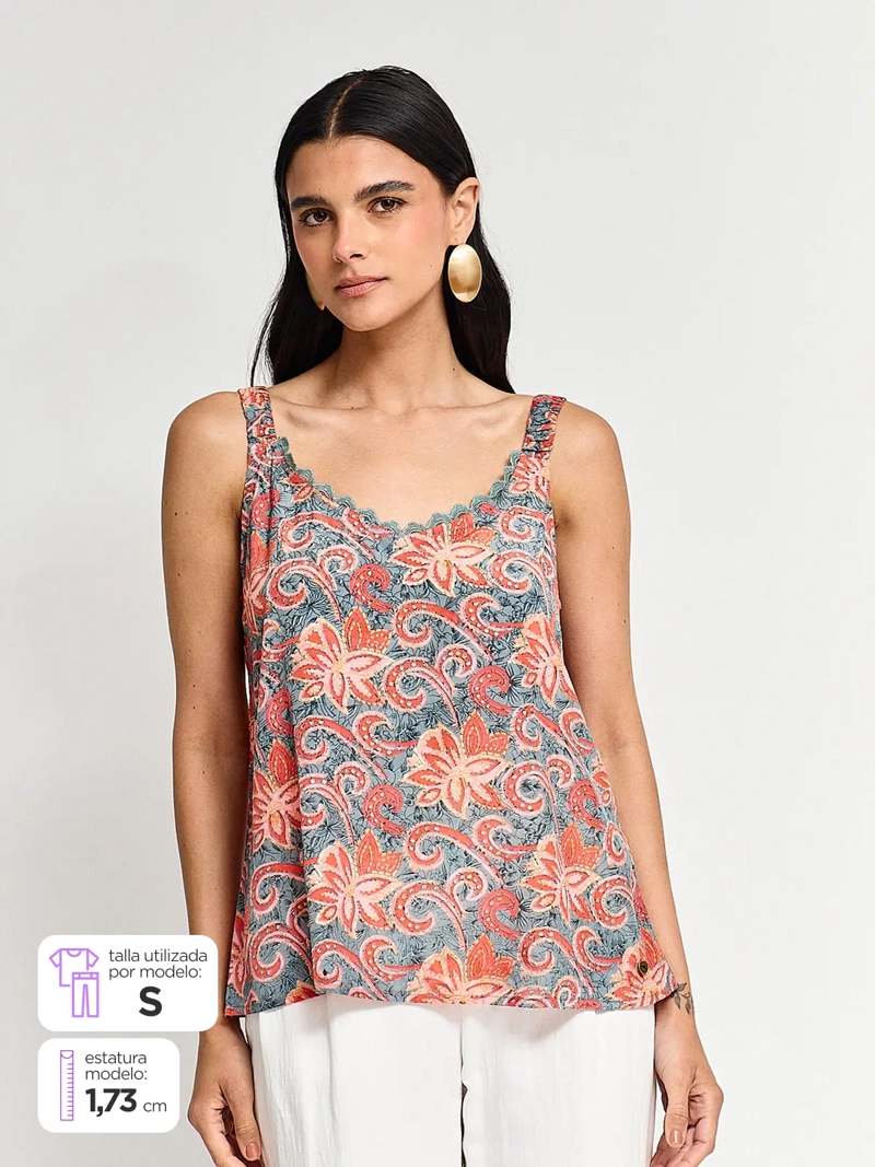 BLUSA SIN MANGAS MUJER TATIENNE ATENEA - 1
