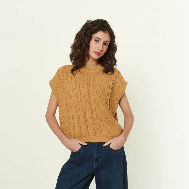 CHALECO MUJER EXIT CAMEL AGATHA - 1