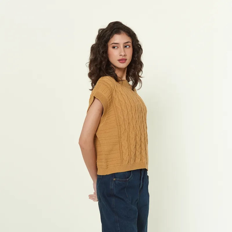 CHALECO MUJER EXIT CAMEL AGATHA - 3