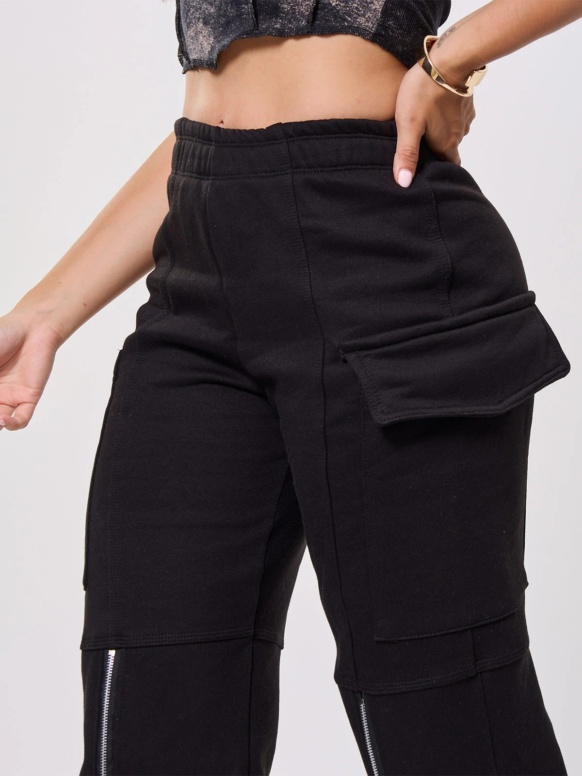 PANTALÓN DE BUZO MUJER ALEJANDRA BAIGORRIA CARGO CIERRE - 3