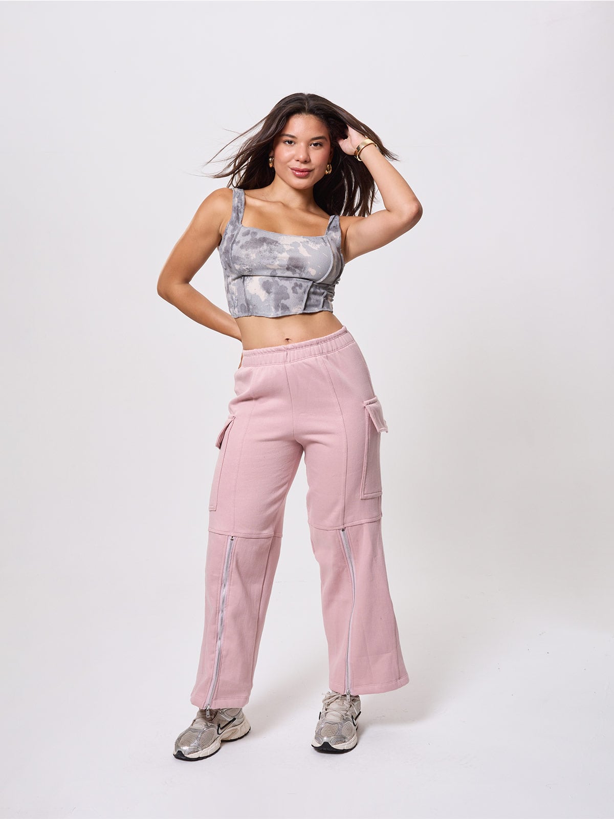 PANTALÓN DE BUZO MUJER ALEJANDRA BAIGORRIA CARGO CIERRE - 1