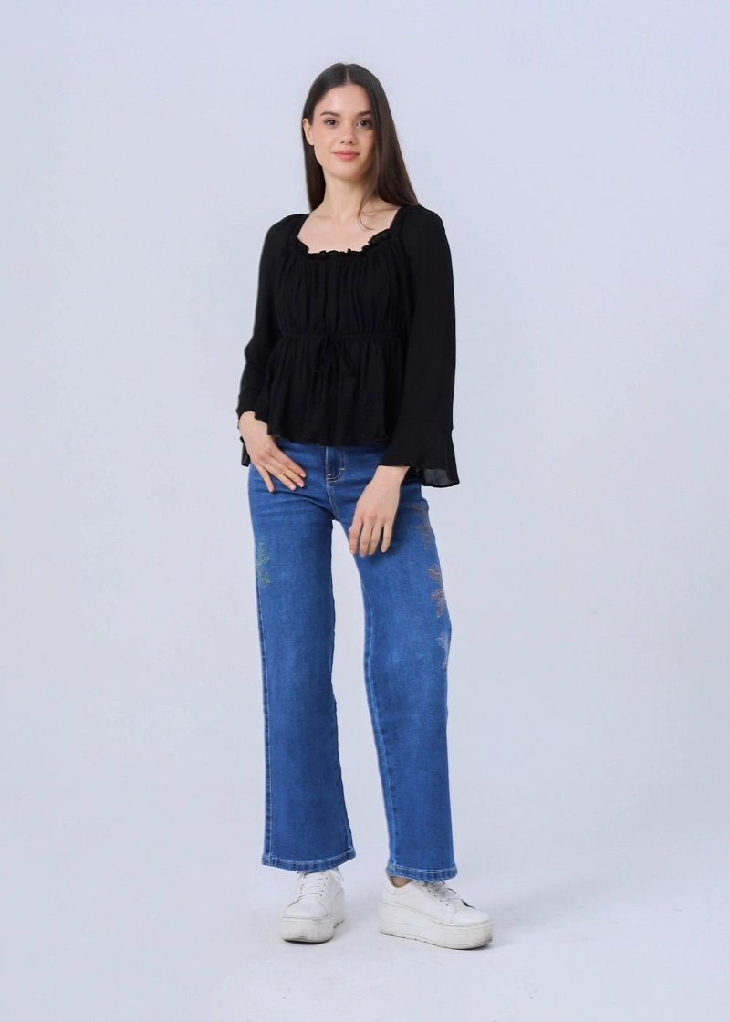 JEANS ALGODÓN RECTO MUJER ALEJANDRA BAIGORRIA MAR - 1