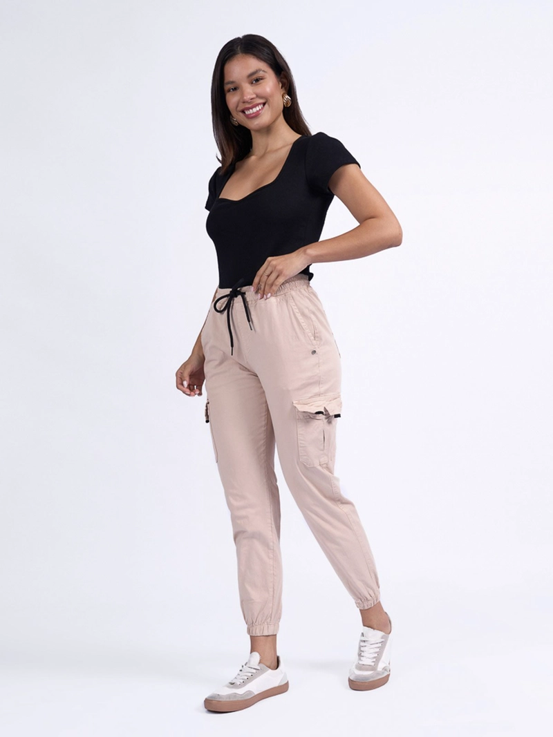 PANTALÓN ALGODÓN JOGGER MUJER MACHINE RAYZEN - 1