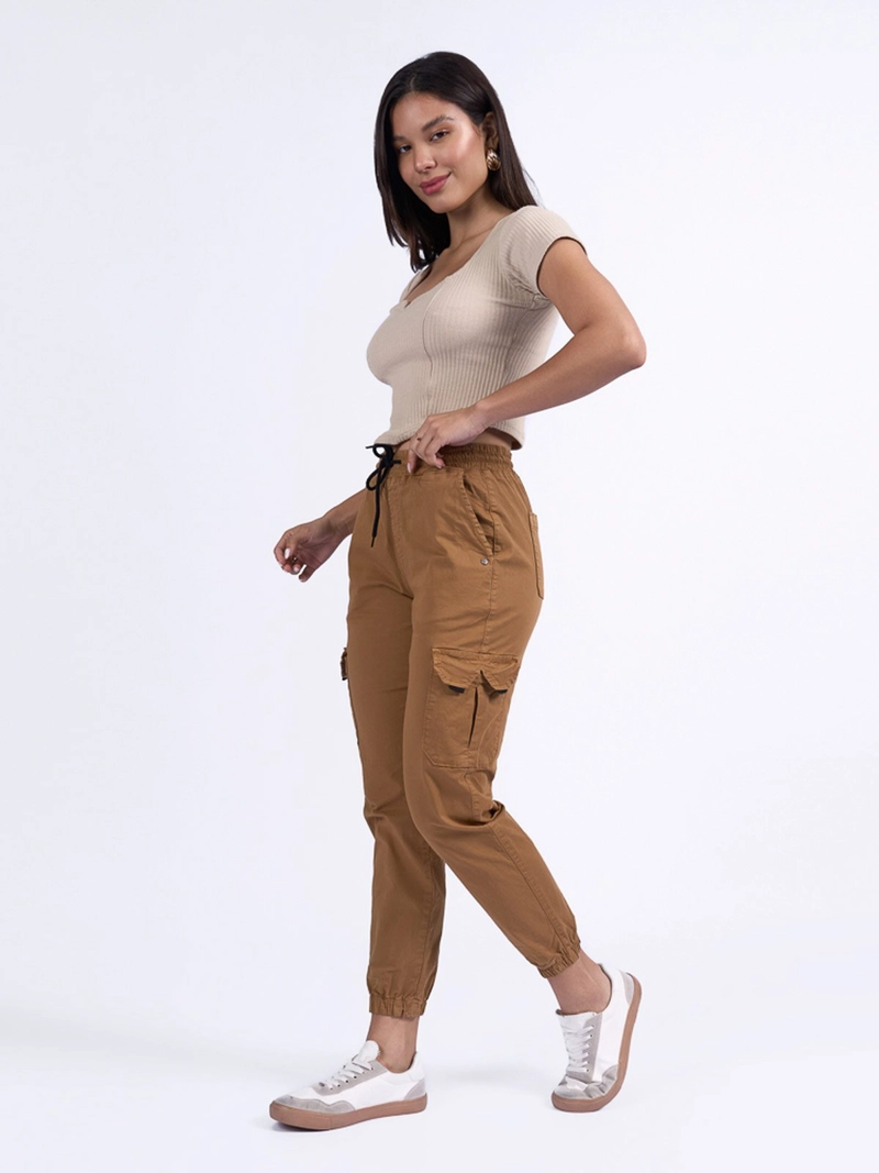 PANTALÓN ALGODÓN JOGGER MUJER MACHINE RAYZEN - 1