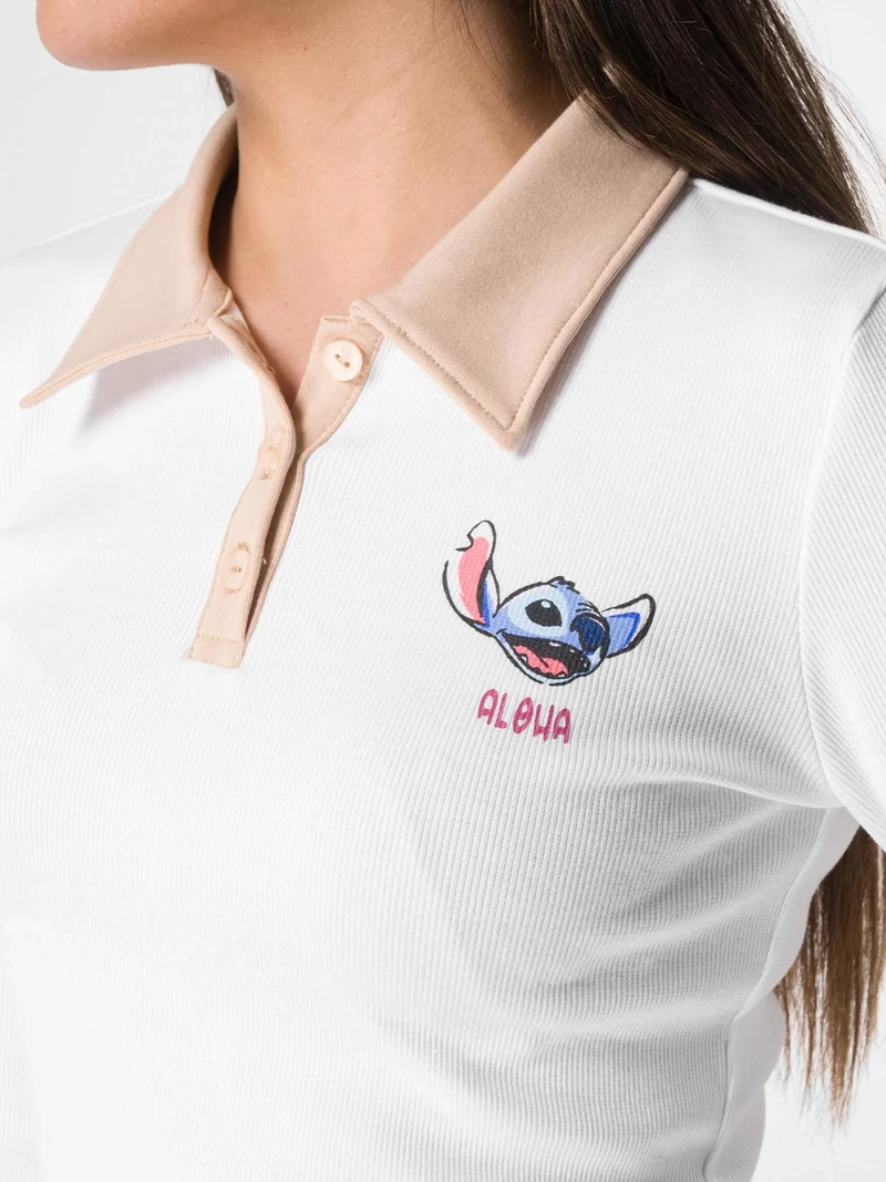 POLO MANGA LARGA MUJER SQUEEZE BLANCO - 4