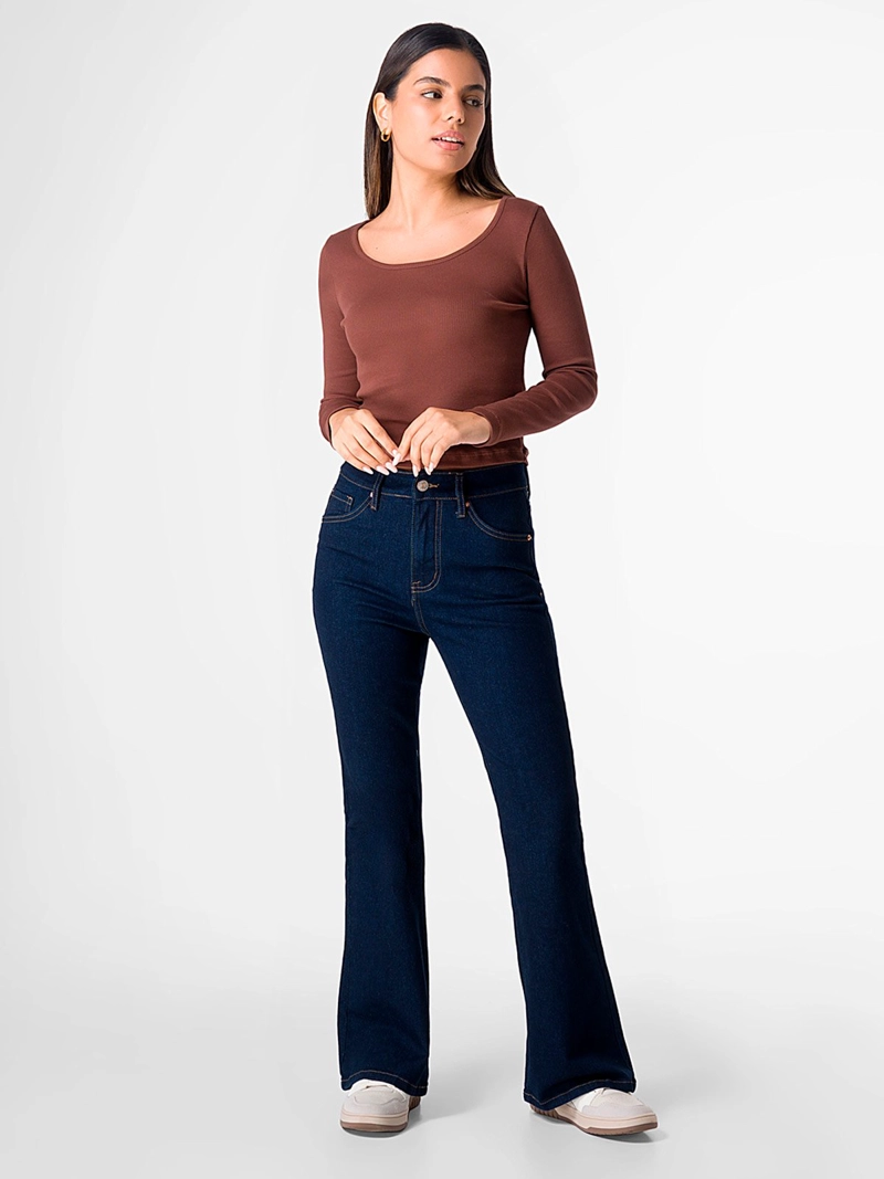 JEAN FLARE MUJER SQUEEZE CARID - 1