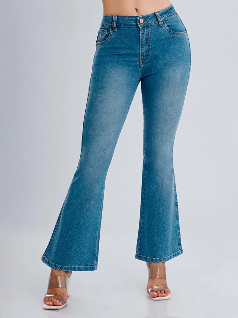 JEAN FLARE MUJER KANSAS ALGODÓN - 1