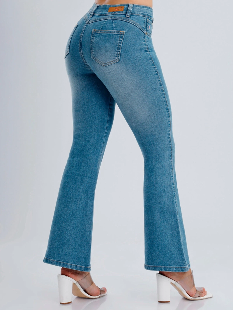JEAN FLARE MUJER KANSAS ALGODÓN - 3