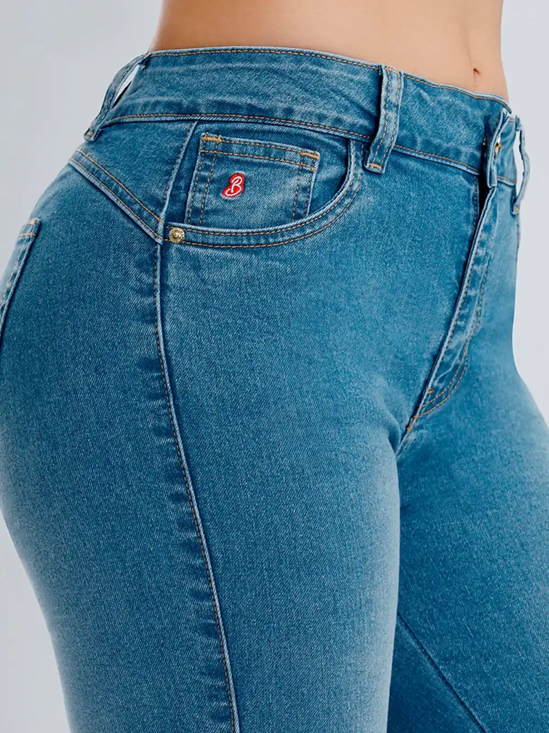 JEAN FLARE MUJER KANSAS ALGODÓN - 4