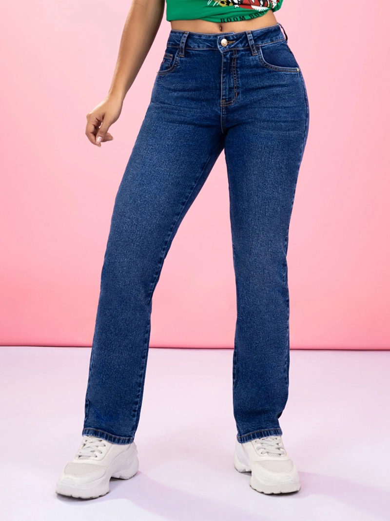 JEAN RECTO MUJER KANSAS ALGODÓN - 1
