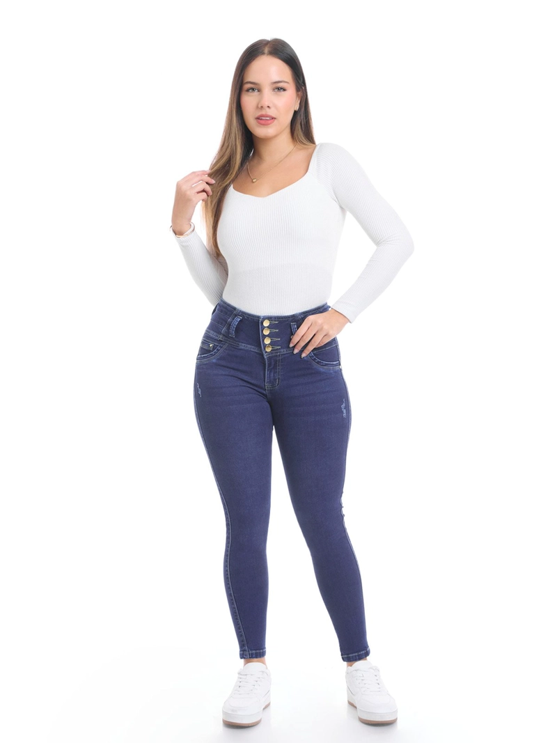 JEAN SKINNY MUJER METAL JEANS ALGODÓN DANIA - 1
