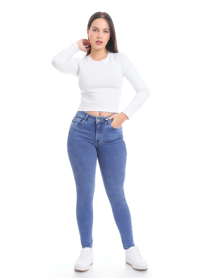 JEAN SKINNY MUJER METAL JEANS ALGODÓN ALLISON - 1
