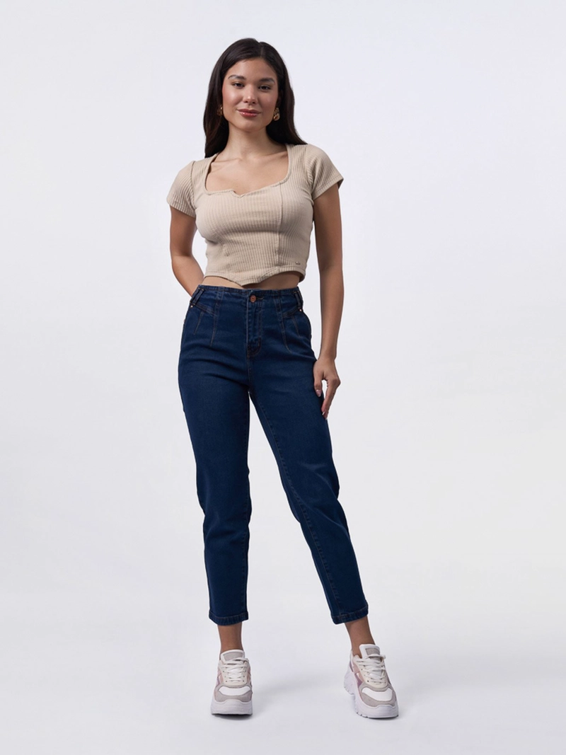 JEAN SLOUCHY MUJER MACHINE ALGODÓN SHANIA - 1