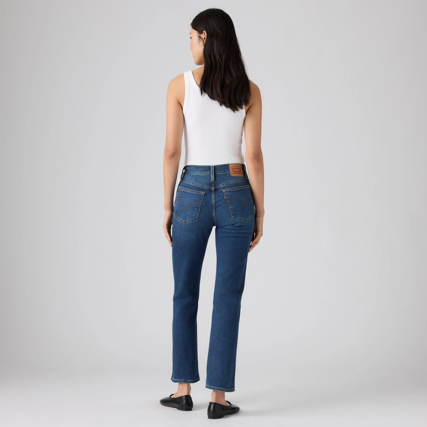 JEAN RECTO MUJER LEVI'S AZUL ALGODÓN WEDGIE STRAIGHT - 3